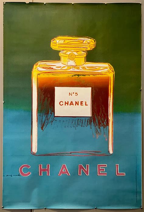 vintage chanel poster andy warhol|Andy Warhol Chanel no 5.